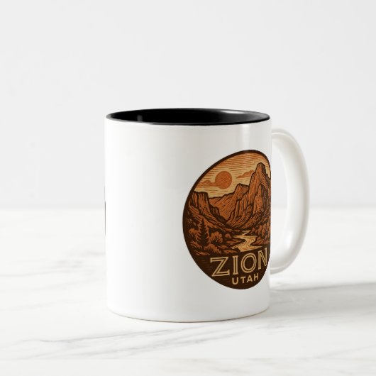 シオン国立公園ユタセラミックマグ ツートーンマグカップ (正面右)
