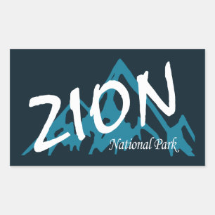 シオン国立公園ユタ山脈 長方形シール