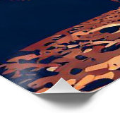 シオン国立公園ユタ州ナロウズの水彩画 ポスター (コーナー)