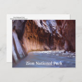 シオン国立公園ユタ旅行はがき ポストカード (正面/裏面)