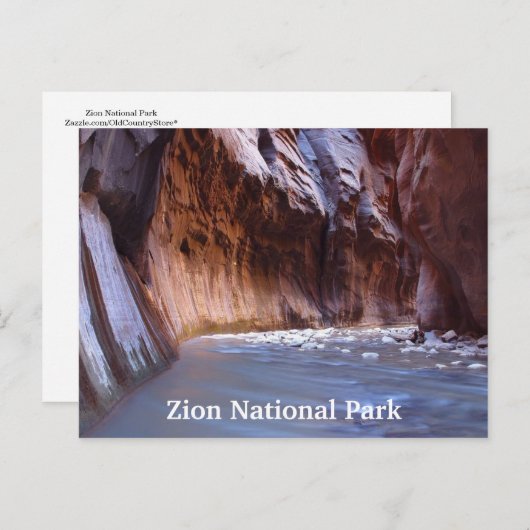 シオン国立公園ユタ旅行はがき ポストカード (正面/裏面)