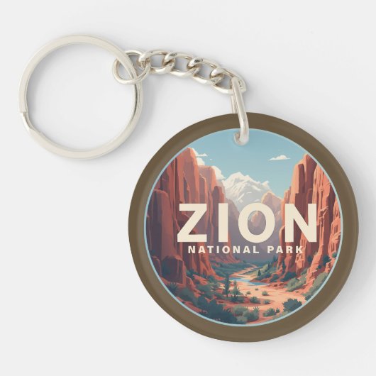 シオン国立公園ユタ キーホルダー (正面)
