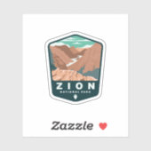 シオン国立公園ユタ |ダイカットのシール シール (シート)