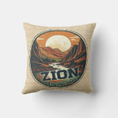 シオン国立公園風光明媚ロゴ クッション (裏面)