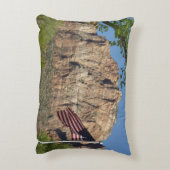 シオン国立公園Iのアメリカ国旗 アクセントクッション (裏面(縦))