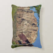 シオン国立公園Iのアメリカ国旗 アクセントクッション (正面(垂直))