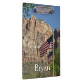 シオン国立公園Iのアメリカ国旗 クリップボード (右)