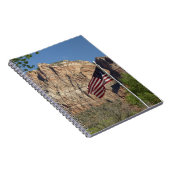 シオン国立公園Iのアメリカ国旗 ノートブック (右側)