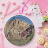 シオン国立公園Iのアメリカ国旗 ペーパープレート (パーティー)