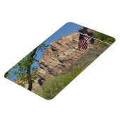 シオン国立公園Iのアメリカ国旗 マグネット (左側)