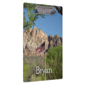 シオン国立公園IIのアメリカ国旗 クリップボード (右)