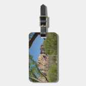 シオン国立公園IIのアメリカ国旗 ラゲッジタグ (正面縦)