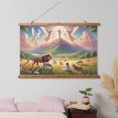 シオン素朴の木の上の壁のタペストリー 吊り下げ型タペストリー (寝室)