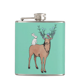 シカおよびウサギのフラスコ フラスク