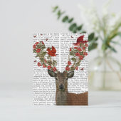 シカおよび愛鳥2 ポストカード (スタンド正面)