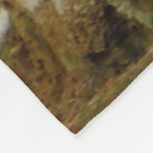 シカが木の中に フリースブランケット (角)