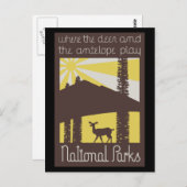 シカとアンテロープの遊場所 ポストカード (正面/裏面)