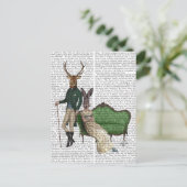 シカとウサギ夫人 ポストカード (スタンド正面)