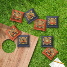 シカとカモフラージュのキャッチボール袋