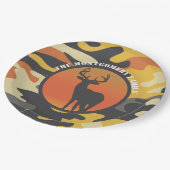 シカとカモフラージュ ペーパープレート (アングル)