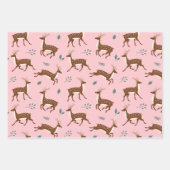 シカと離れ ラッピングペーパーシート (正面)