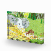 シカと鹿の子鹿 フォトブロック (右)