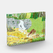 シカと鹿の子鹿 フォトブロック (左)