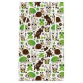 シカのカメのバニー動物の壁紙 スモールペーパーバッグ (正面)