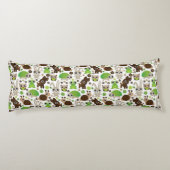 シカのカメのバニー動物の壁紙 ボディピロー (裏面)