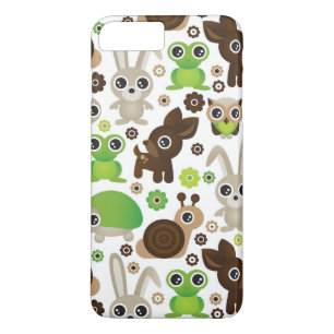シカのカメのバニー動物の壁紙 iPhone 8 PLUS/7 PLUSケース