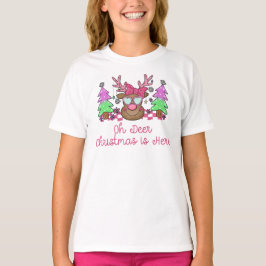 シカのクリスマスがやってきた Tシャツ