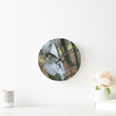 シカのスカルの時計 ラウンド壁時計 (ホーム)