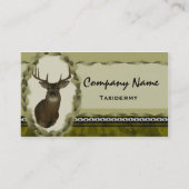 シカのチェーン剥製術の名刺の~ブラウン 名刺 (裏面)
