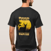 シカのハンターのTシャツ Tシャツ (裏面)