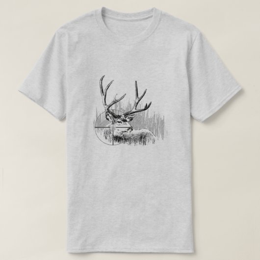 シカのハンター Tシャツ (デザイン正面)