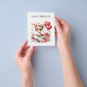 シカのパイロット 誕生日 チラシ (手)