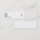 シカのプロフィールカード スキニー名刺 (正面/裏面)