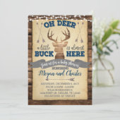 シカのベビーシャワーの招待状の招待 招待状 (スタンド正面)