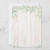 シカのベビーシャワーの招待状 招待状 (裏面)