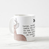 シカのマグへの庭師のガイド コーヒーマグカップ (正面左)