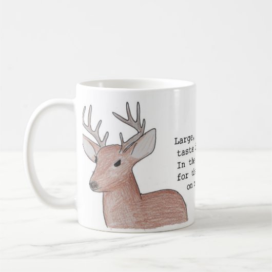 シカのマグへの庭師のガイド コーヒーマグカップ (左)