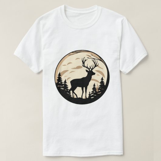 シカのロゴ Tシャツ (デザイン正面)