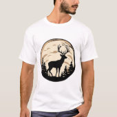 シカのロゴ Tシャツ (正面)