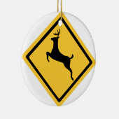 シカの交差の記号 セラミックオーナメント (右)