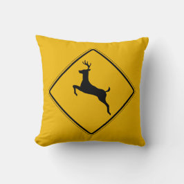 シカの交通、交通警告標識、米国 クッション