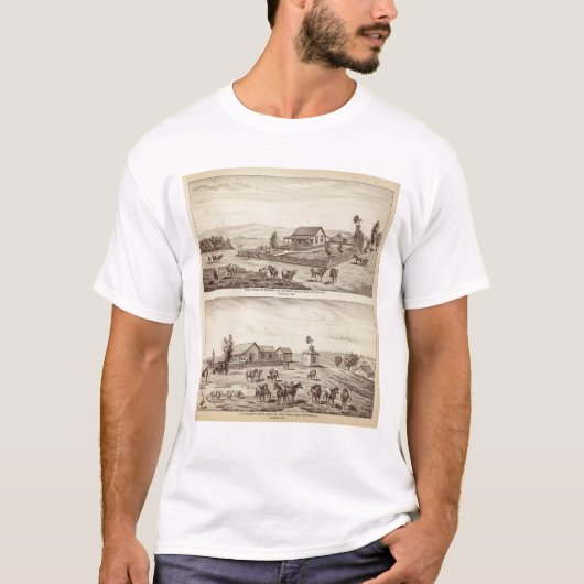 シカの入り江のヒツジ牧場 Tシャツ (正面)