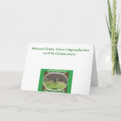 シカの双子 誕生 おめでとう カード (裏面)