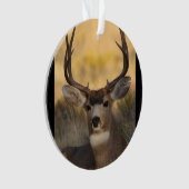 シカの木びき台 オーナメント (正面)