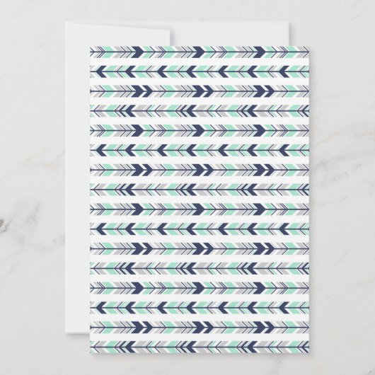 シカの森林ベビーシャワーの招待 招待状 (裏面)