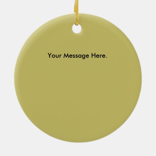 シカの狩りのクリスマスのオーナメント セラミックオーナメント (裏面)